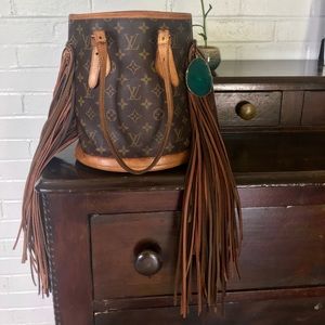 Louis Vuitton Petit Fringed Bucket Bag